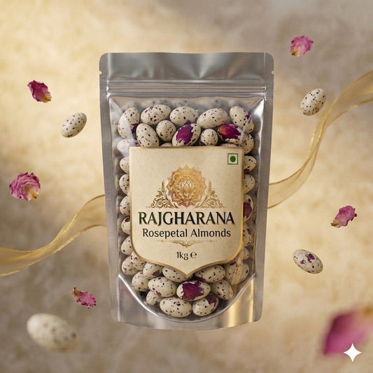 Rose Petal Almonds – Premium Flavoured Dry Fruits | Rajgharana