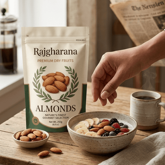 Premium California Almonds (Badam) - premium dry fruits by Rajgharana - The Organic Mart