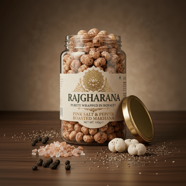 Makhana (Fox Nuts) – Premium Roasted & Flavoured Snacks - Rajgharana - The Organic Mart