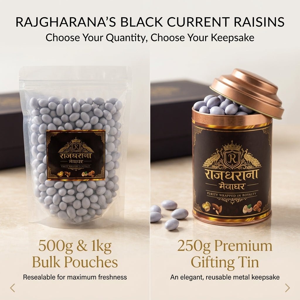 Black Currant Raisins - premium dry fruits by Rajgharana - The Organic Mart
