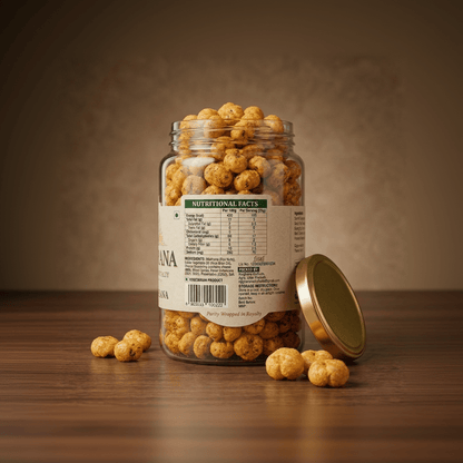 Cheese Makhana – Premium Roasted Fox Nuts | Rajgharana - premium dry fruits by Rajgharana - The Organic Mart
