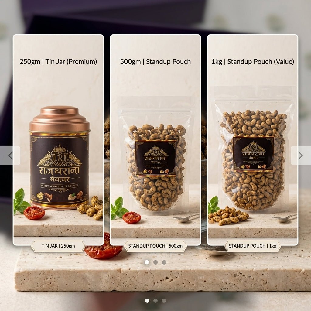 Pizza Flavoured Cashews - premium dry fruits by Rajgharana - The Organic Mart