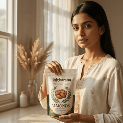 Premium California Almonds (Badam) - premium dry fruits by Rajgharana - The Organic Mart
