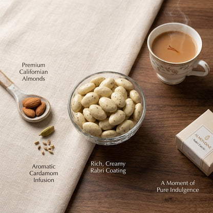 Rabri Elaichi Almonds - premium dry fruits by Rajgharana - The Organic Mart
